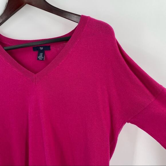 Gap bright pink vneck tunic sweater size XS - Picture 5 of 6